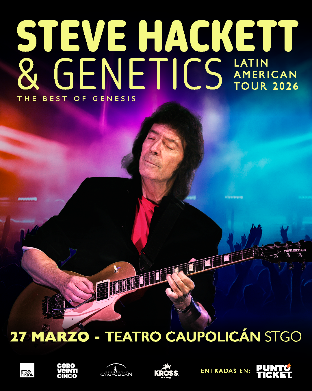 Concurso cerrado: Steve Hackett & Genetics en el Teatro Caupolicán